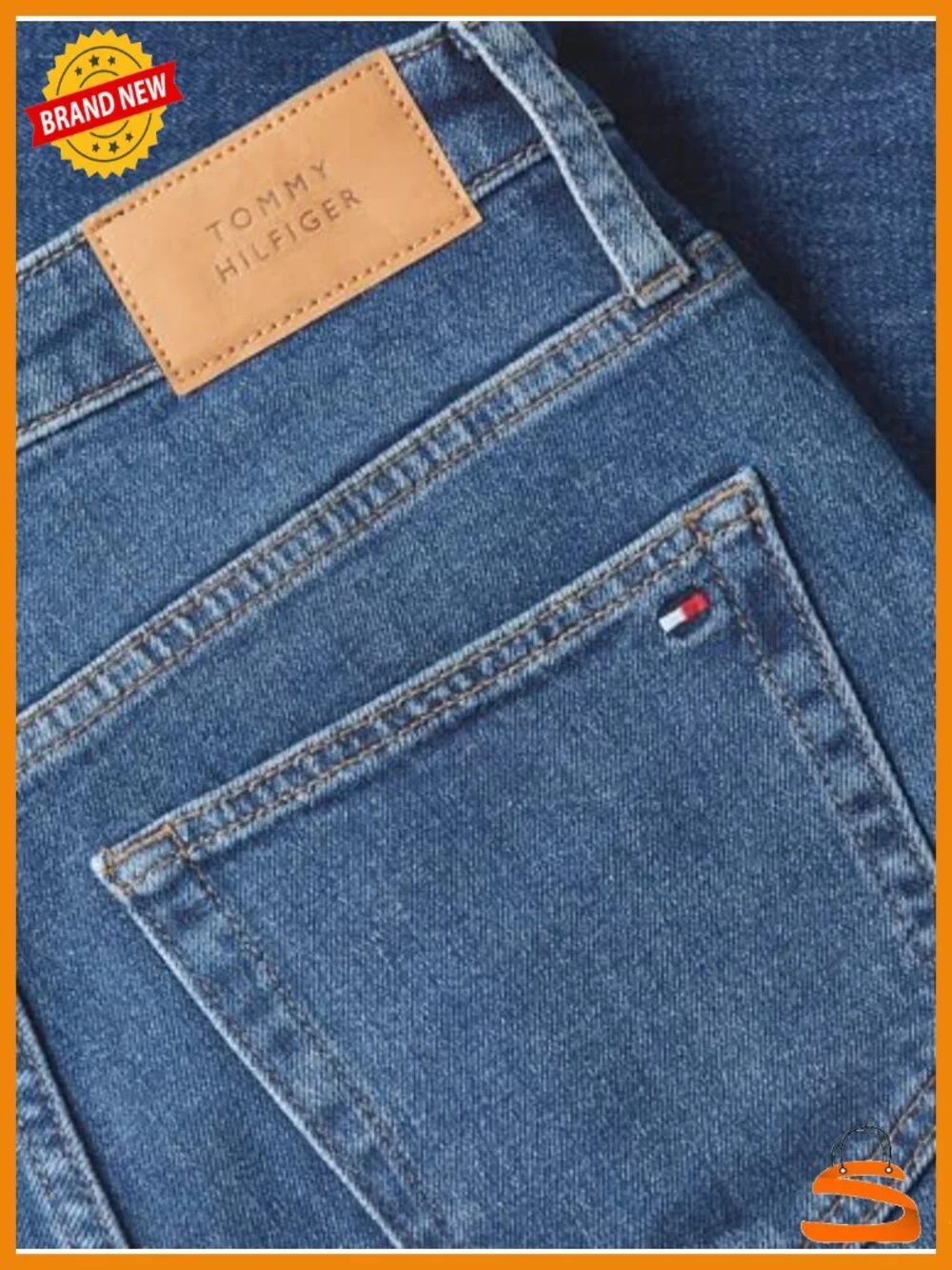 Mid Rise Bootcut Jeans with Stretch Cotton Blend